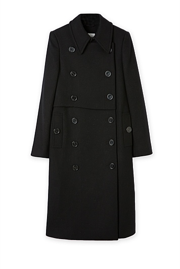 Button Detail Coat - Jackets & Coats | Country Road