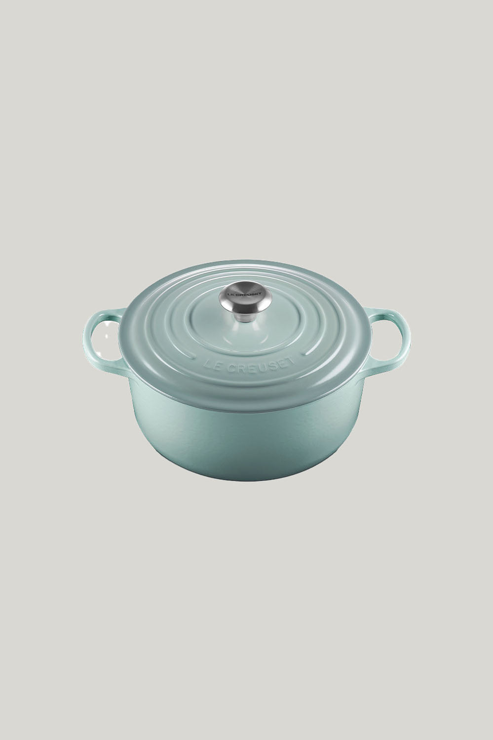 Signature Cast Iron Round Casserole 26cm - Sea Salt - image 1