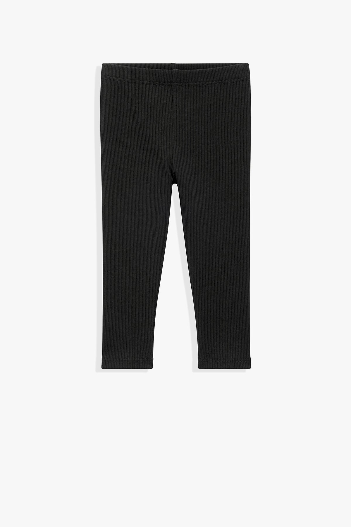 Organically Grown Cotton Blend Solid Rib Legging
