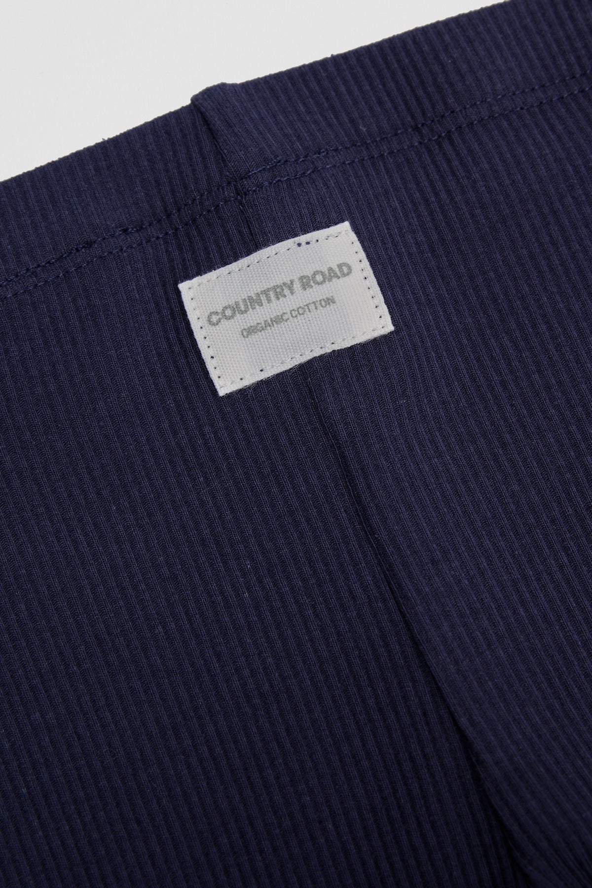 Organically Grown Cotton Blend Solid Rib Legging