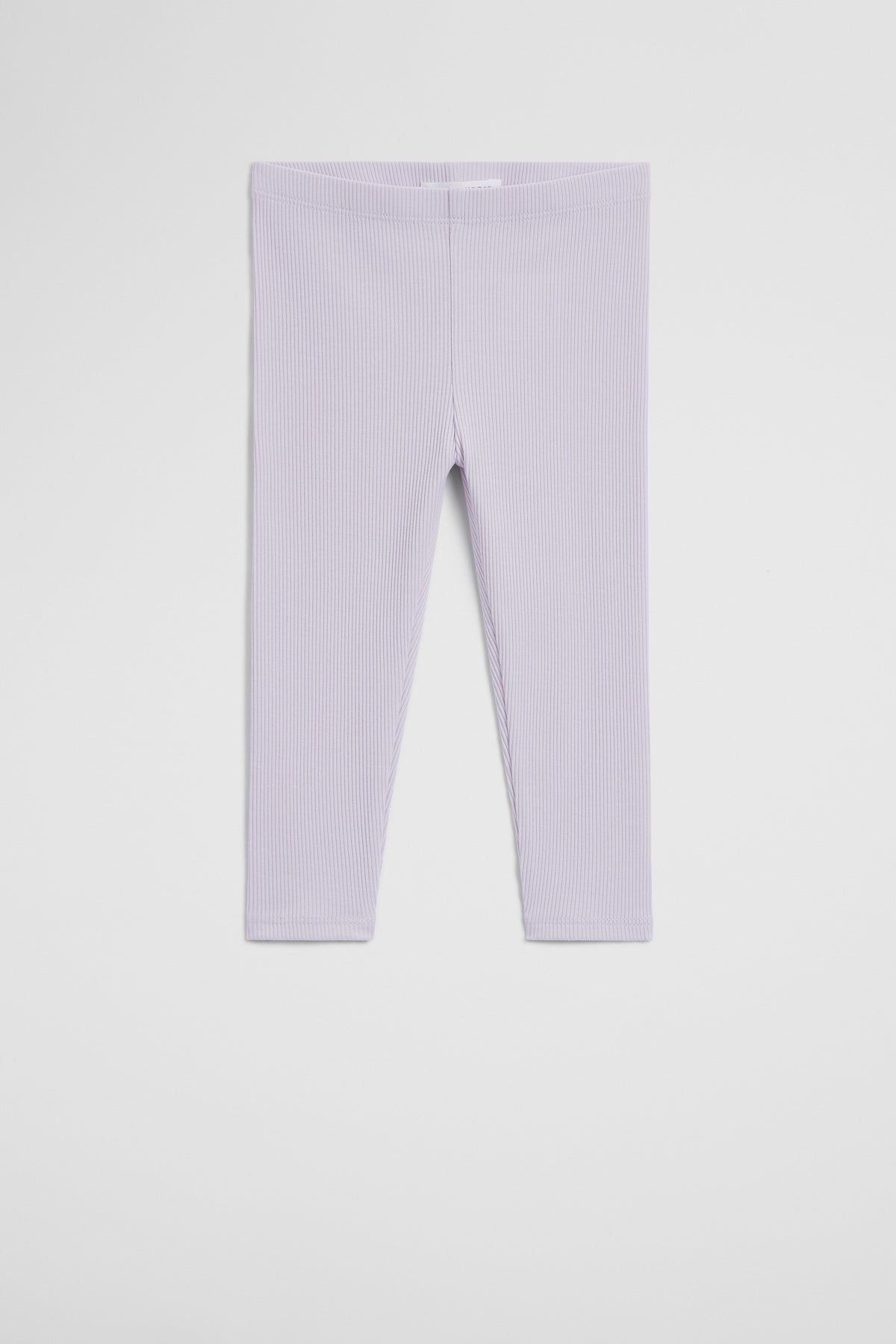 Organically Grown Cotton Blend Solid Rib Legging