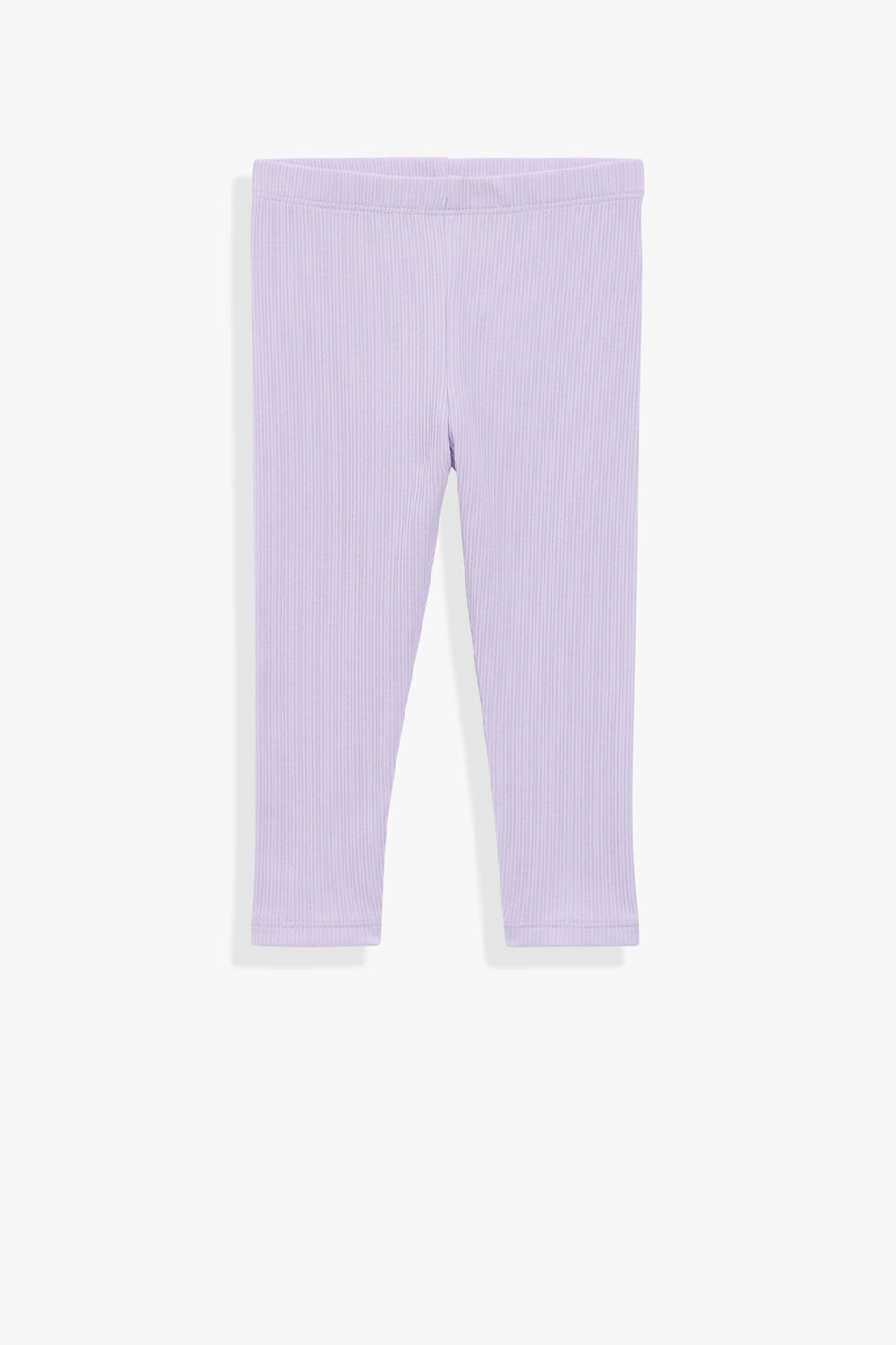 Organically Grown Cotton Blend Solid Rib Legging