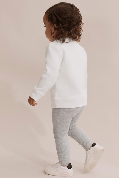 Organically Grown Cotton Blend Solid Rib Legging