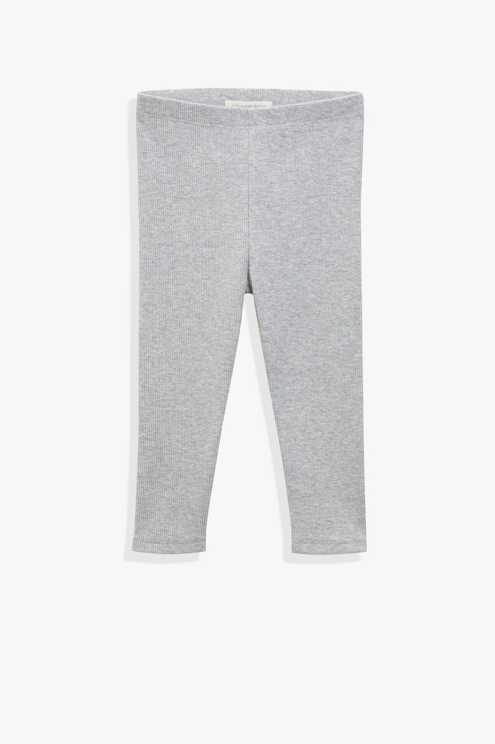 Organically Grown Cotton Blend Solid Rib Legging