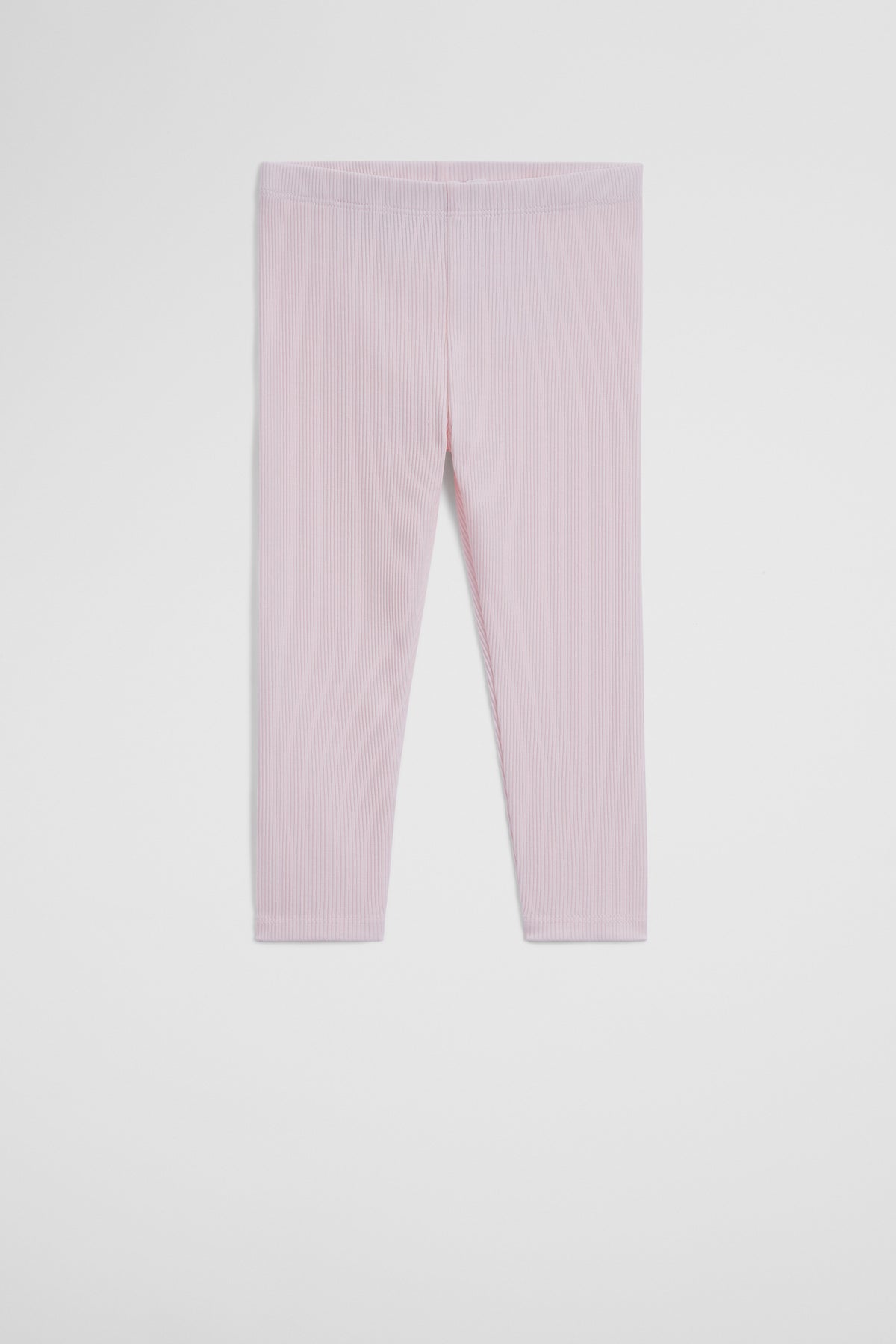 Organically Grown Cotton Blend Solid Rib Legging