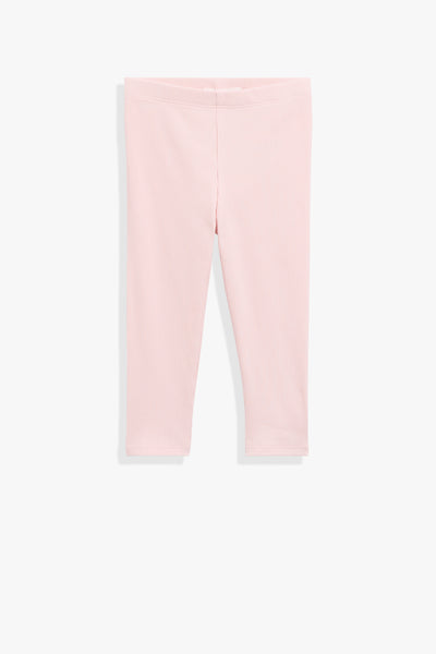Organically Grown Cotton Blend Solid Rib Legging