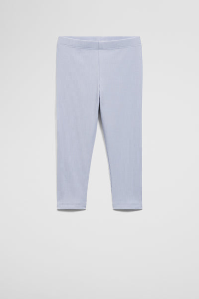 Organically Grown Cotton Blend Solid Rib Legging