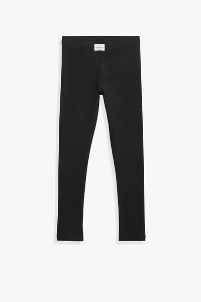 Organically Grown Cotton Blend Solid Rib Legging