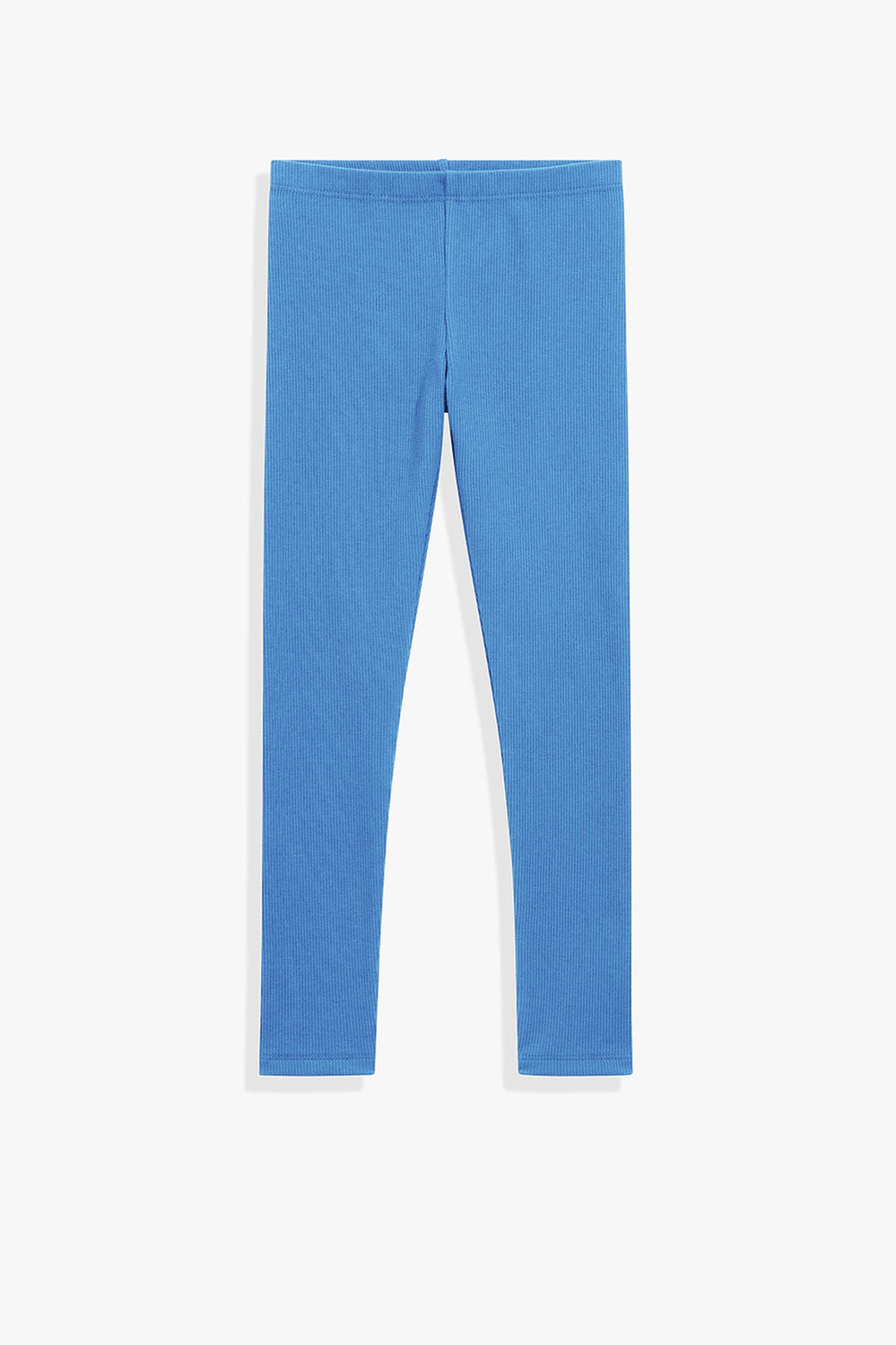 Organically Grown Cotton Blend Solid Rib Legging