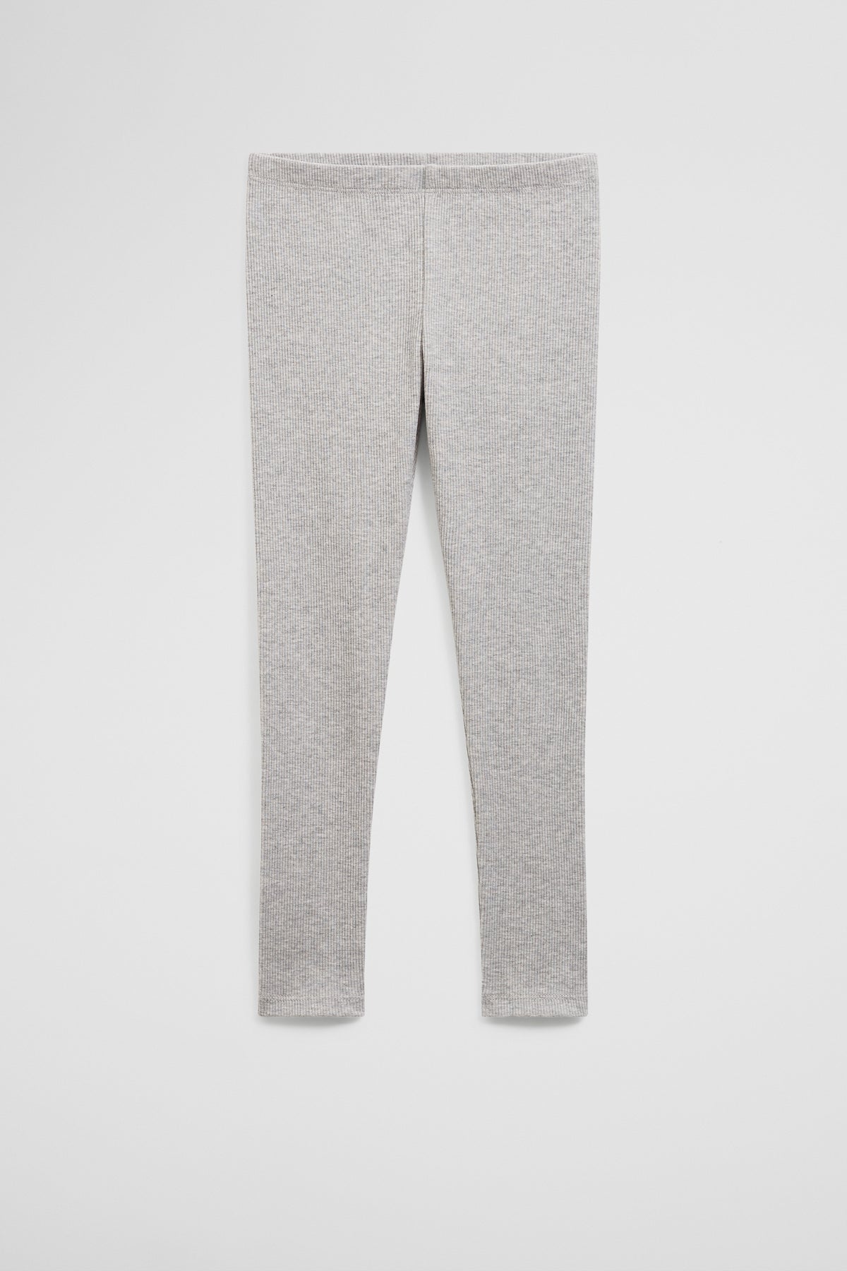 Organically Grown Cotton Blend Solid Rib Legging
