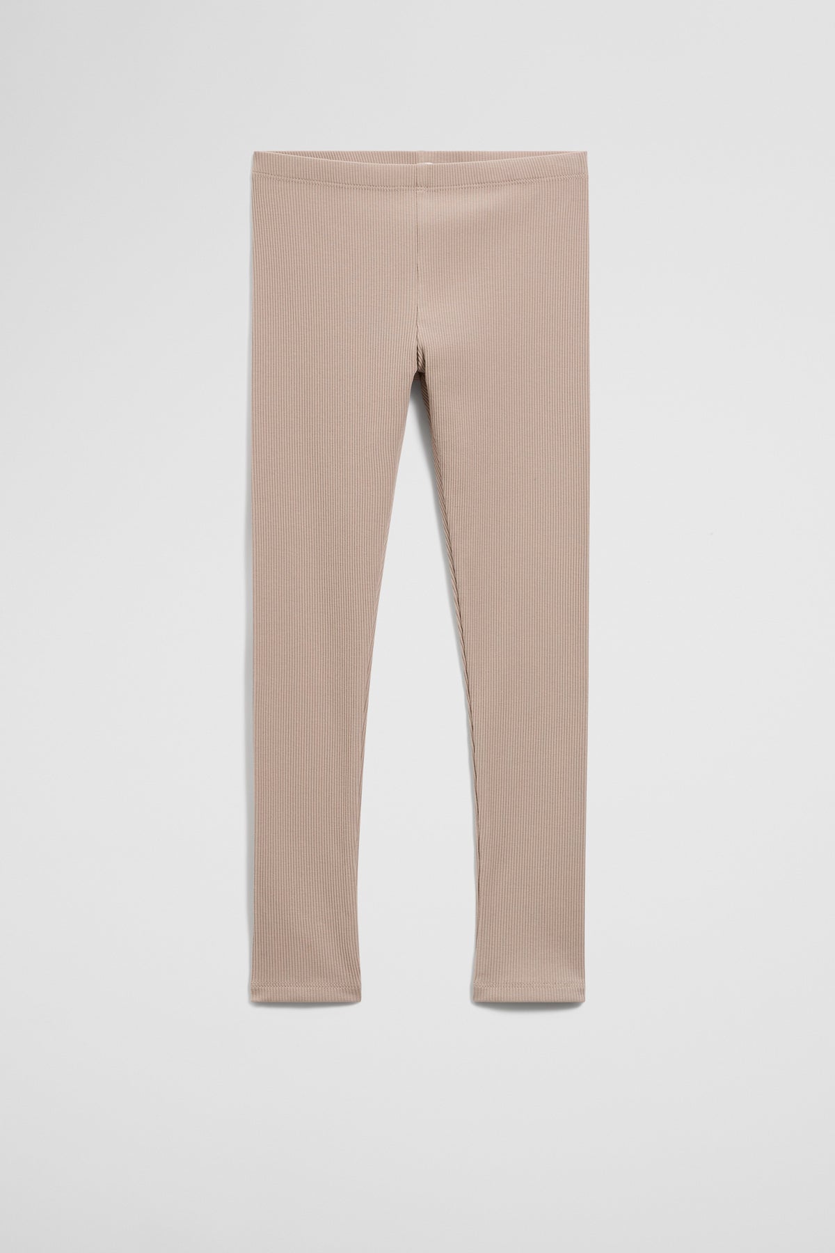Organically Grown Cotton Blend Solid Rib Legging