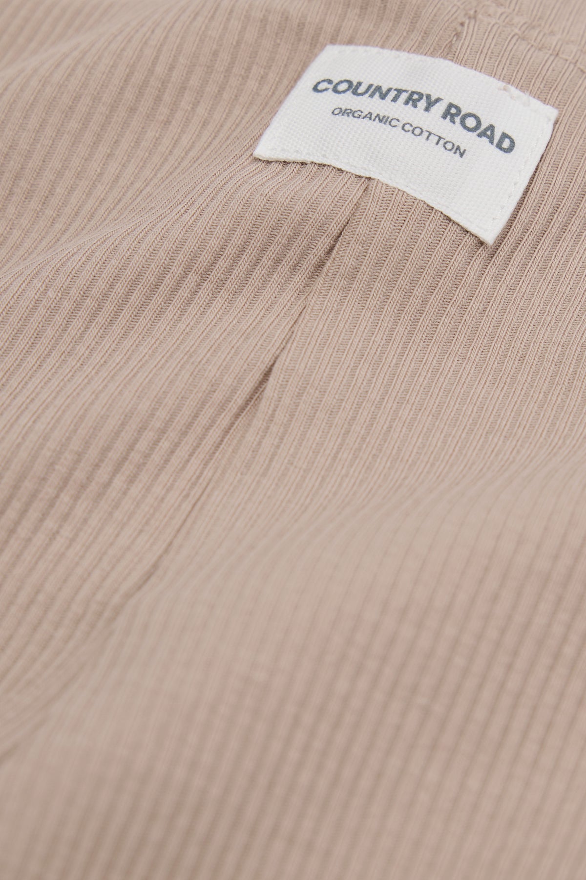 Organically Grown Cotton Blend Solid Rib Legging