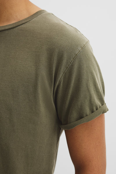 Australian Cotton Longline Garment Dye T-Shirt