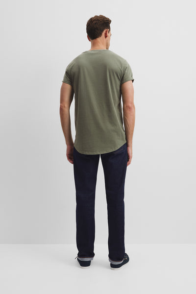 Australian Cotton Longline Garment Dye T-Shirt