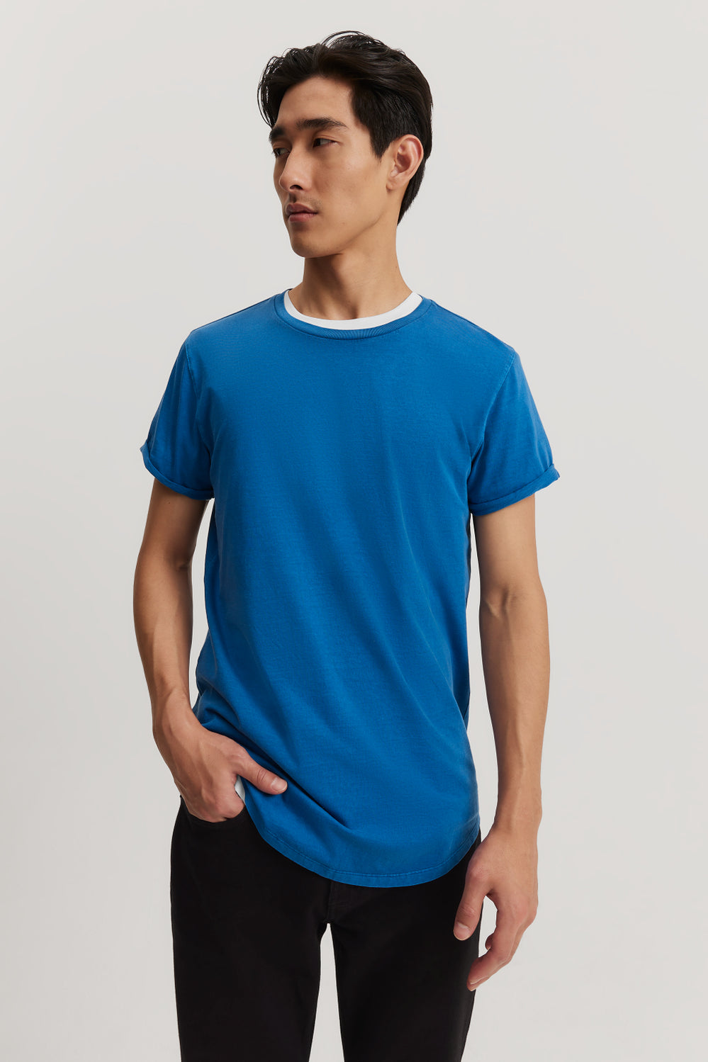 Australian Cotton Longline Garment Dye T-Shirt
