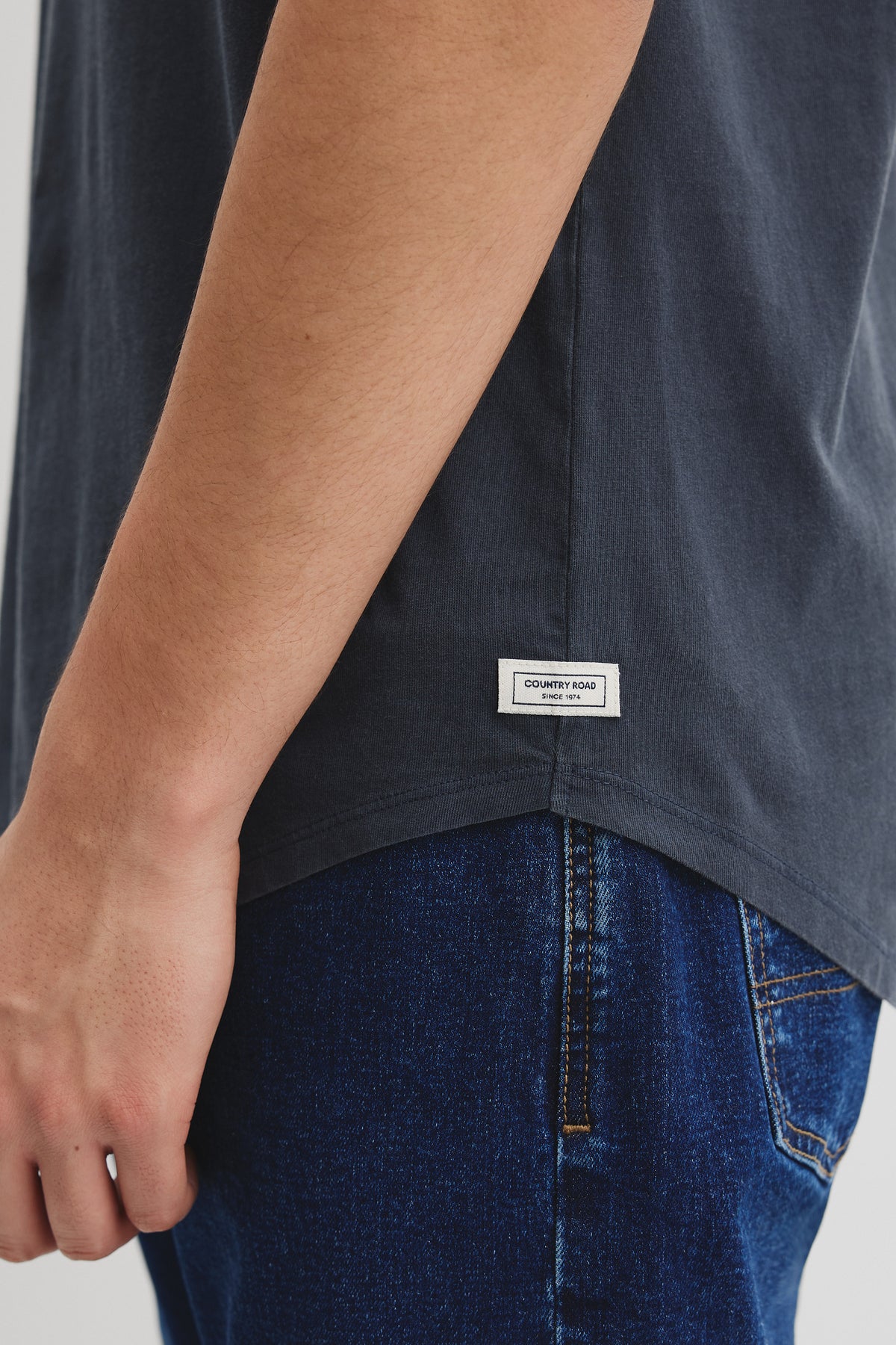 Australian Cotton Longline Garment Dye T-Shirt