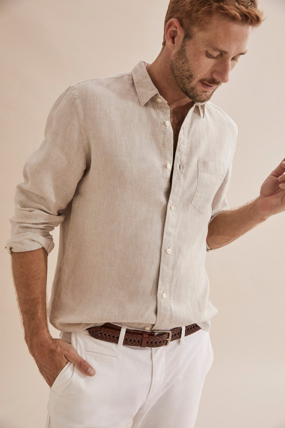 Long Sleeve Irish Linen Shirt