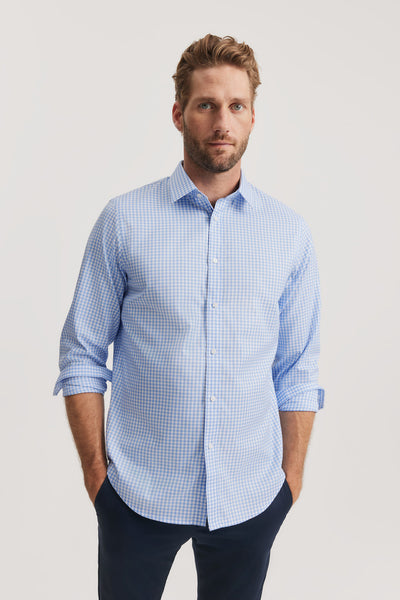 Regular Fit Gingham Travel Shirt