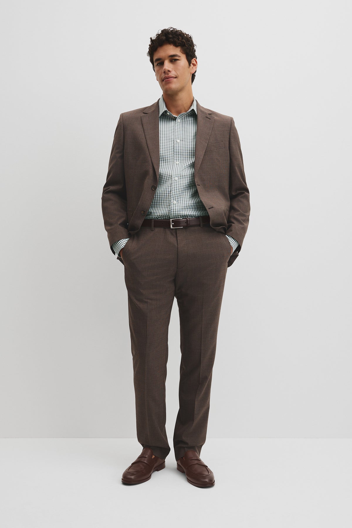 Regular Fit Gingham Travel Shirt