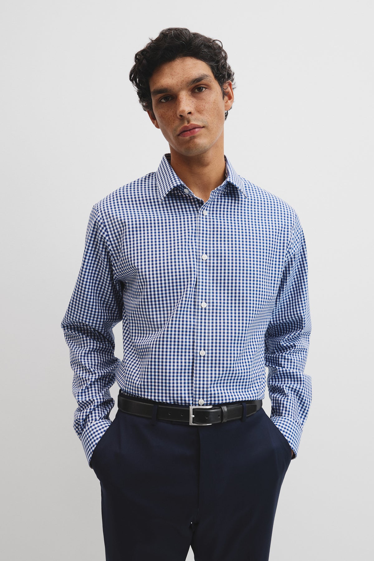 Regular Fit Gingham Travel Shirt