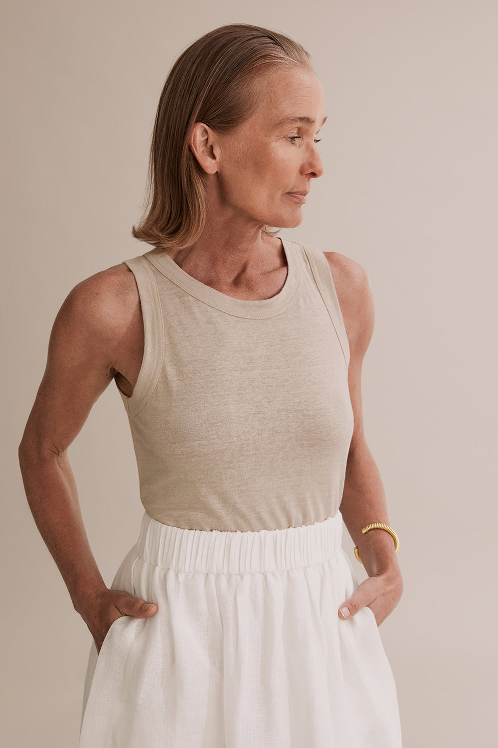 Linen Jersey Tank
