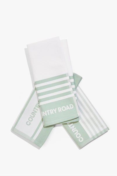 Aeri Australian Cotton Tea Towel Pack Of 3
