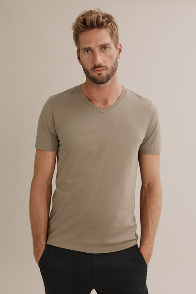 Pima Cotton V-Neck T-Shirt