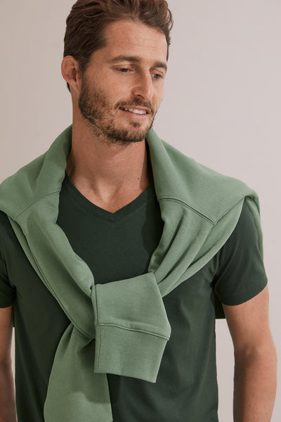 Pima Cotton V-Neck T-Shirt