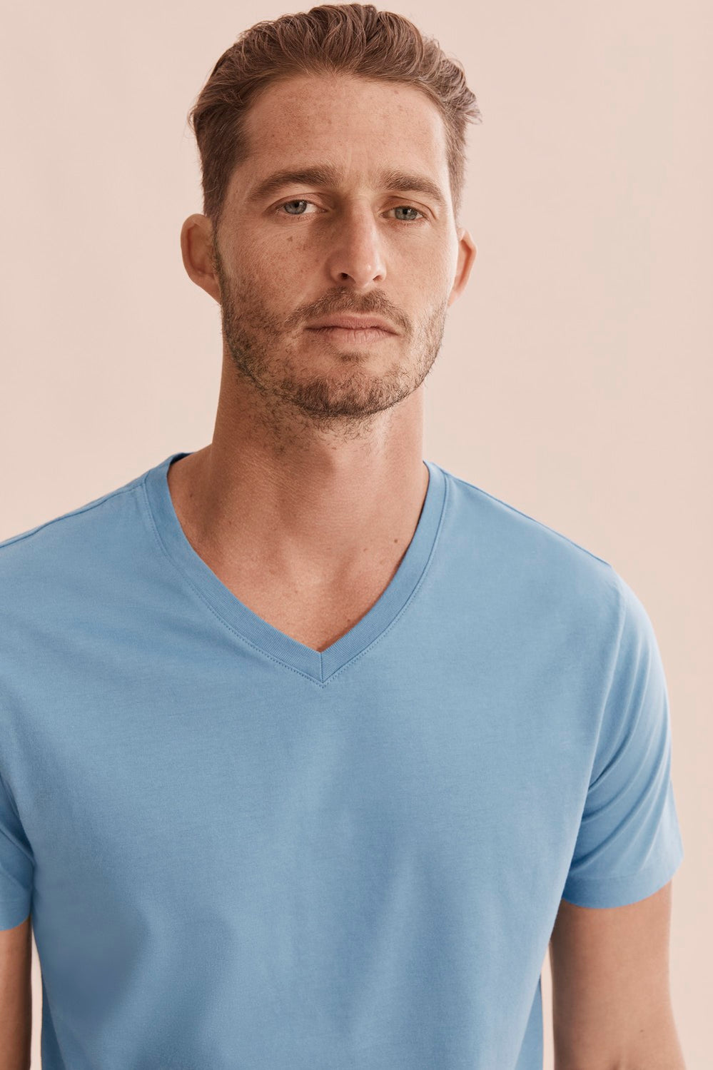 Pima Cotton V-Neck T-Shirt