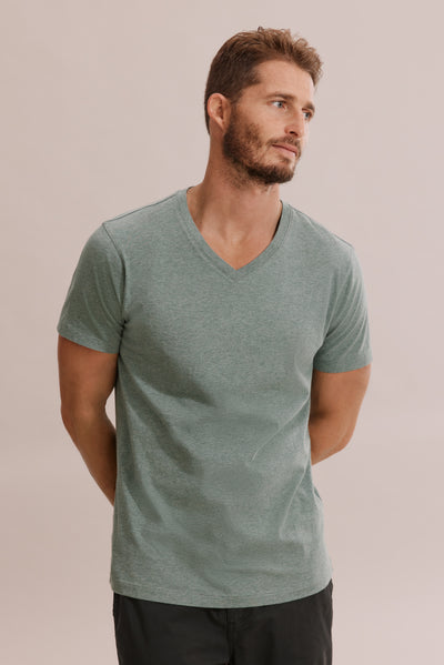 Pima Cotton V-Neck T-Shirt