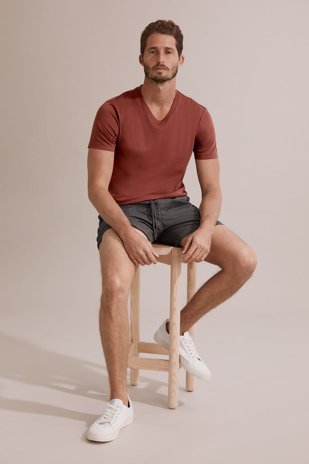 Pima Cotton V-Neck T-Shirt