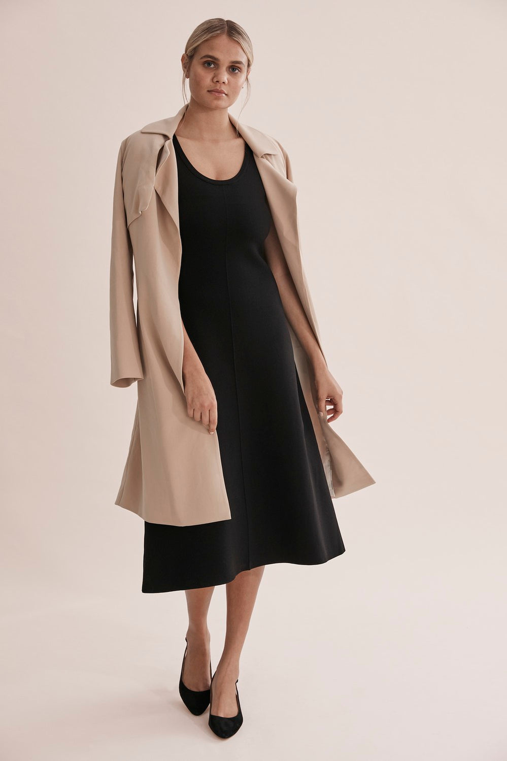 Compact Knit Scoop Dress