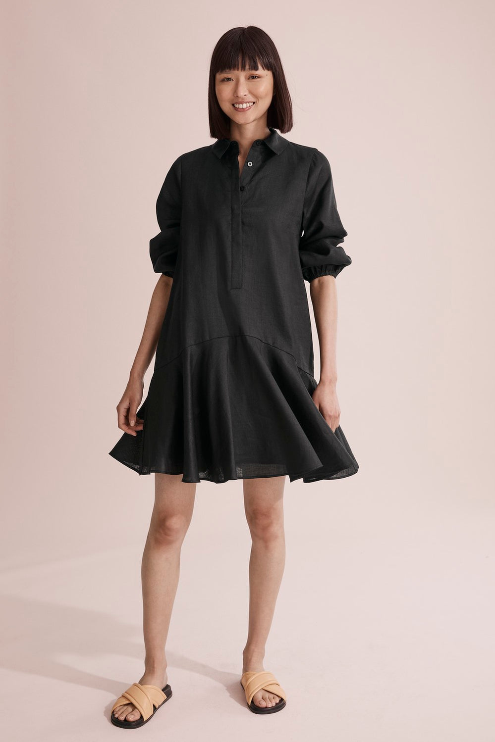 Flounce Hem Dress