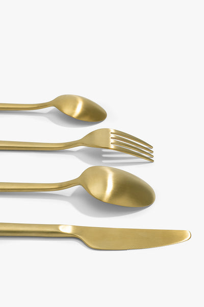 Nolan Soft Gold 16 Piece Cutlery Set