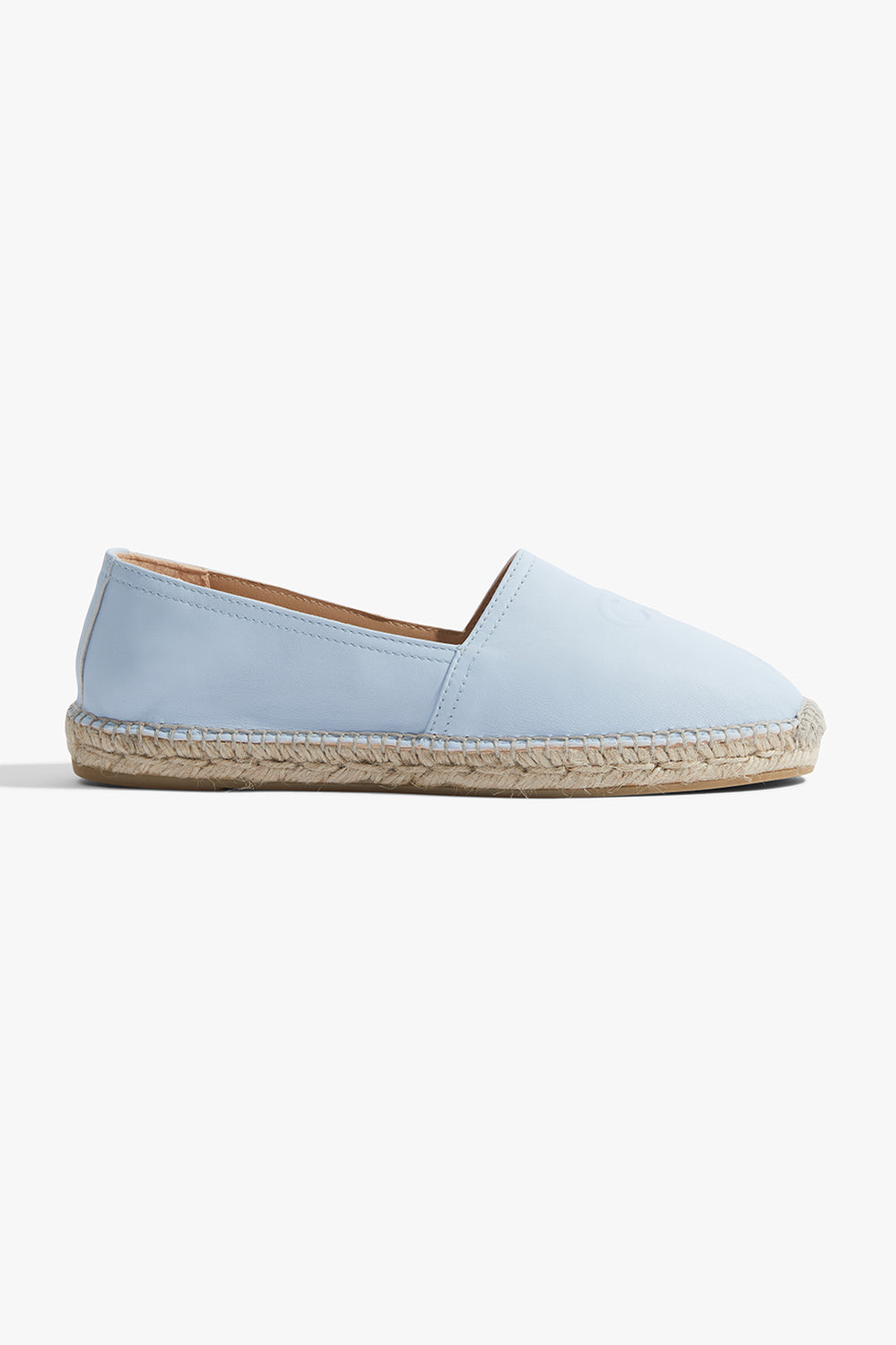 Cr Logo Leather Espadrille