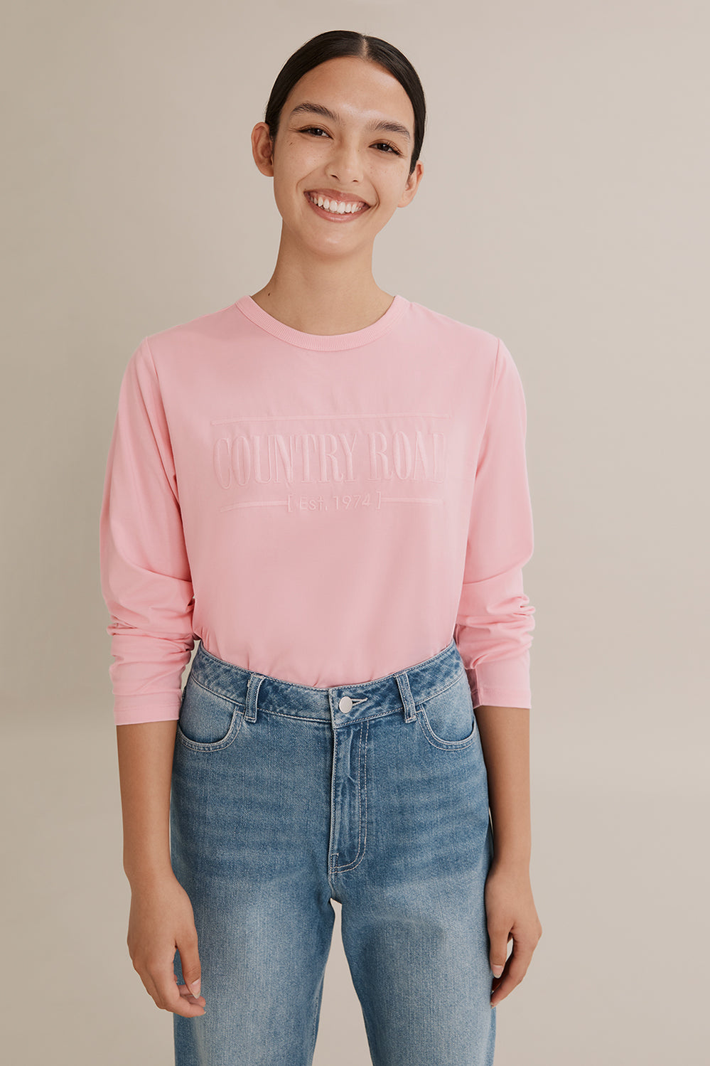 Teen Cotton Long Sleeve Heritage T-Shirt