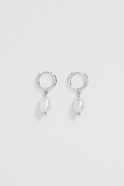 Ava Mini Pearl Hoop Earring
