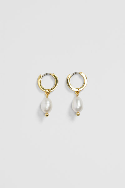 Ava Mini Pearl Hoop Earring