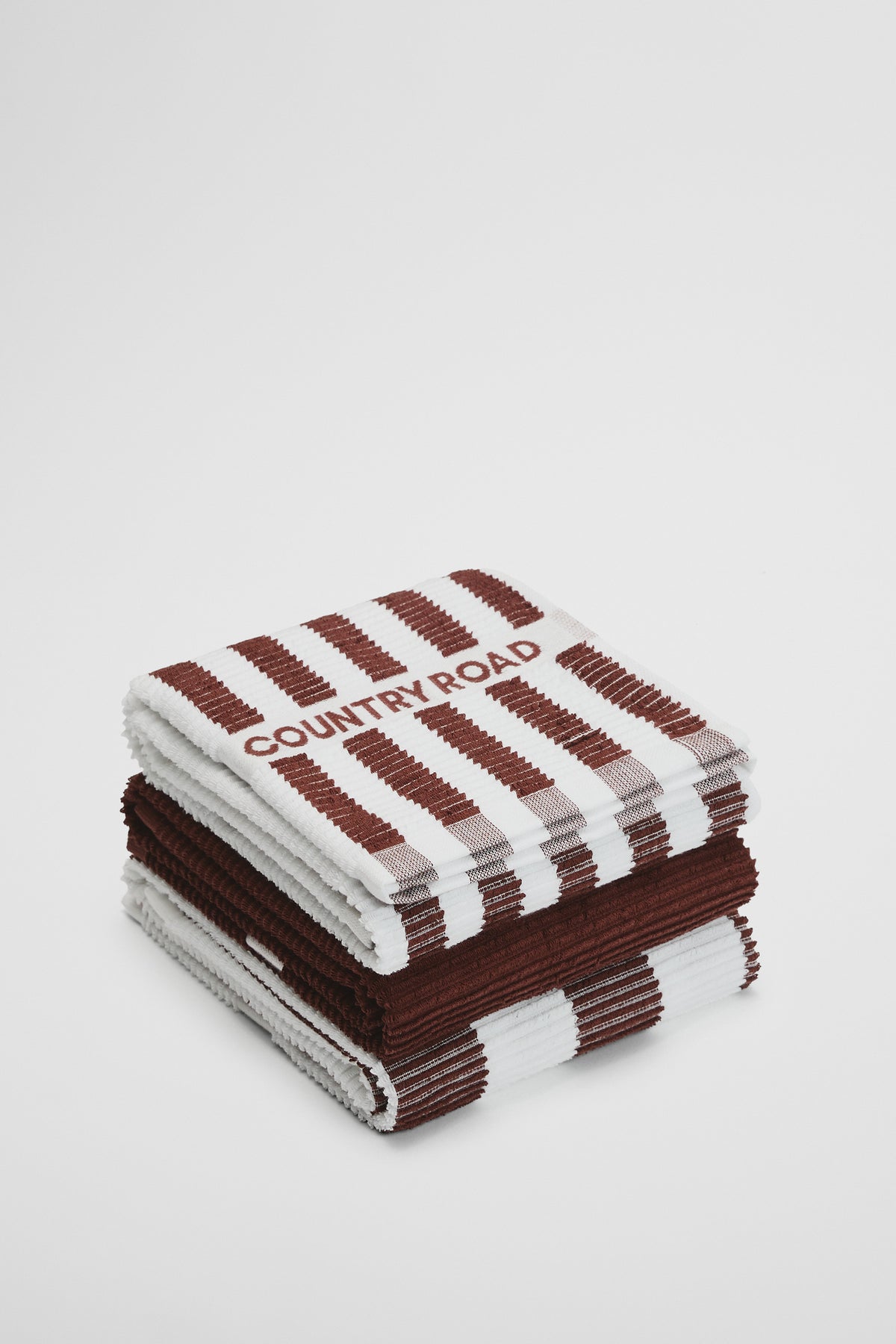 Cr Stripe Australian Cotton Tea Towel Pack Of 3