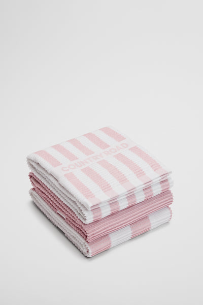 Cr Stripe Australian Cotton Tea Towel Pack Of 3