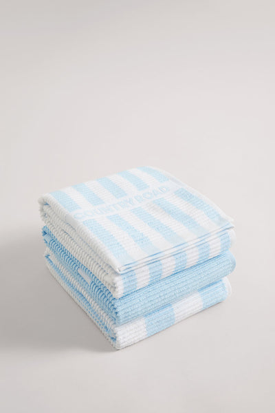 Cr Stripe Australian Cotton Tea Towel Pack Of 3