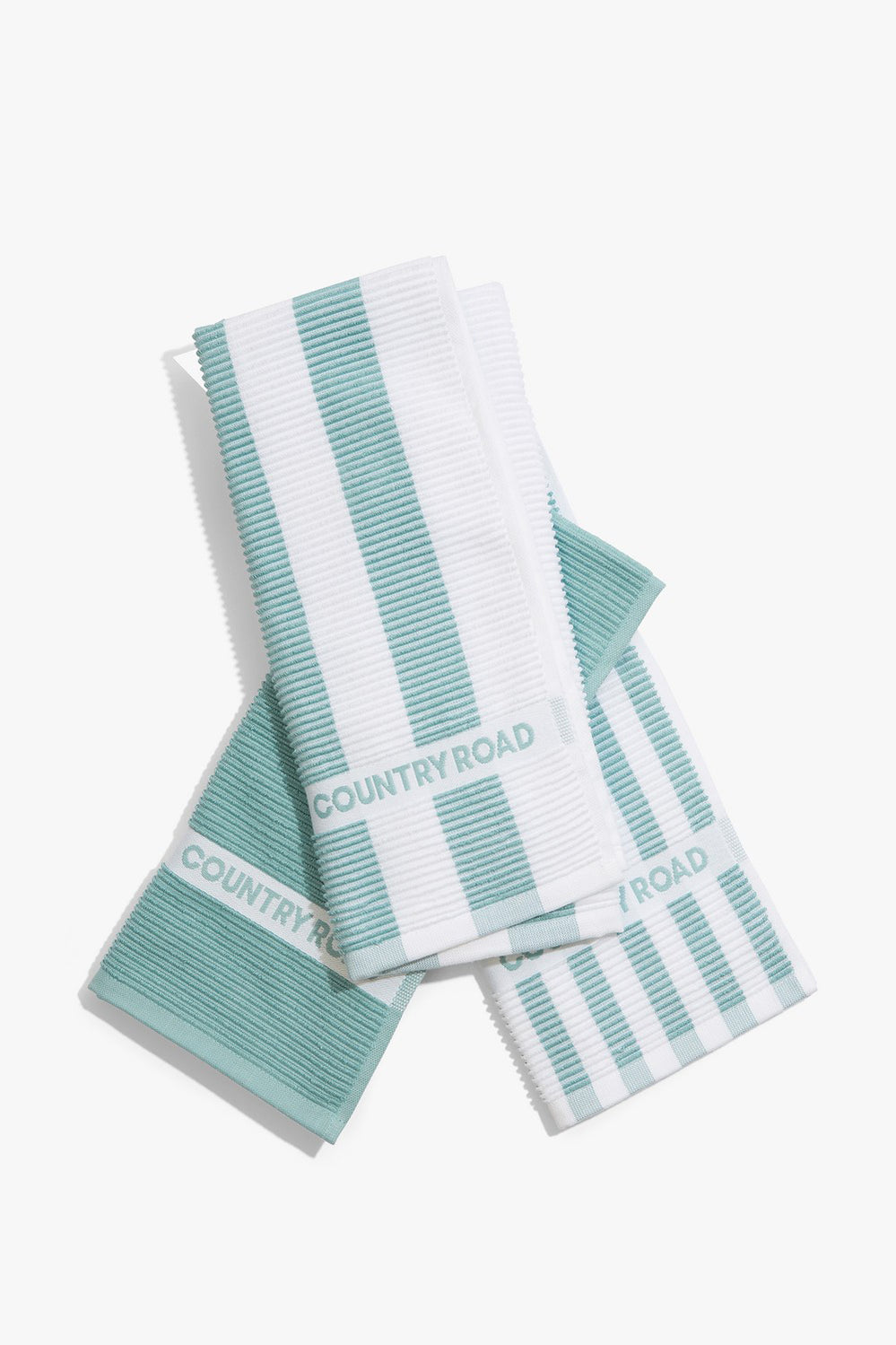 Cr Stripe Australian Cotton Tea Towel Pack Of 3