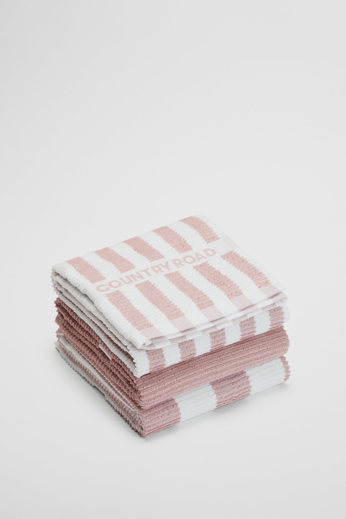 Cr Stripe Australian Cotton Tea Towel Pack Of 3