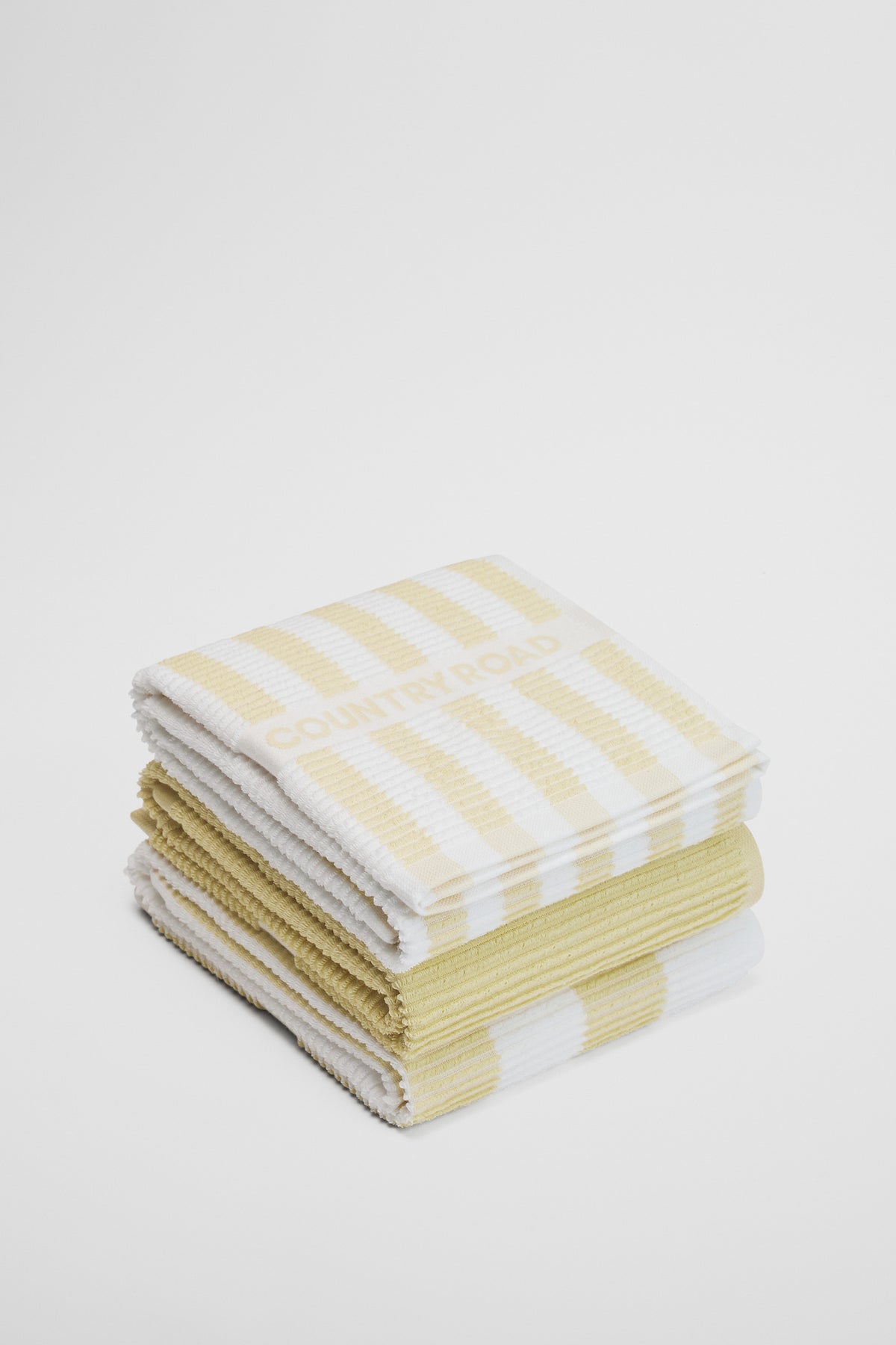 Cr Stripe Australian Cotton Tea Towel Pack Of 3