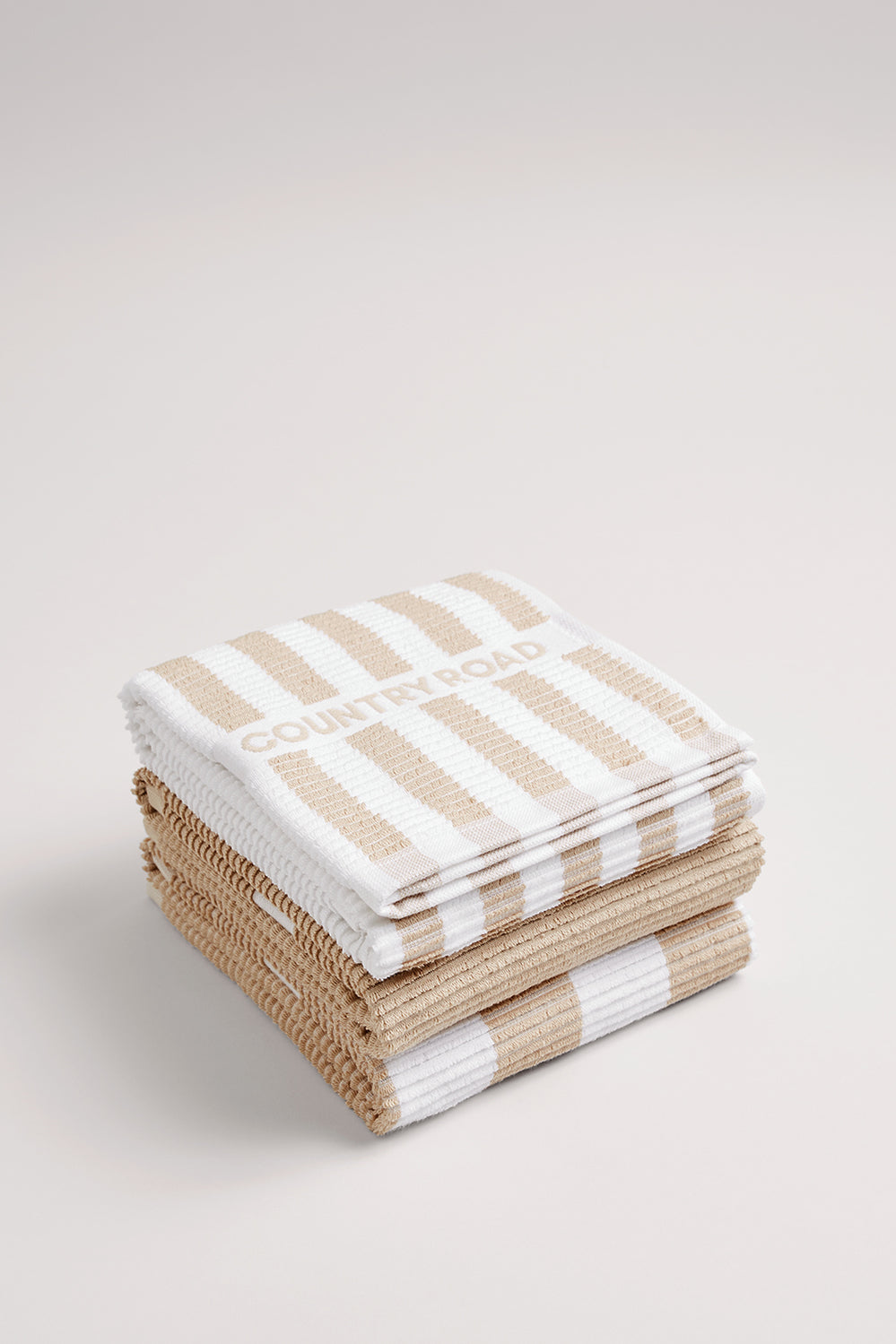 Cr Stripe Australian Cotton Tea Towel Pack Of 3