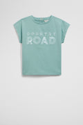 Organically Grown Cotton Sequin Logo T-Shirt