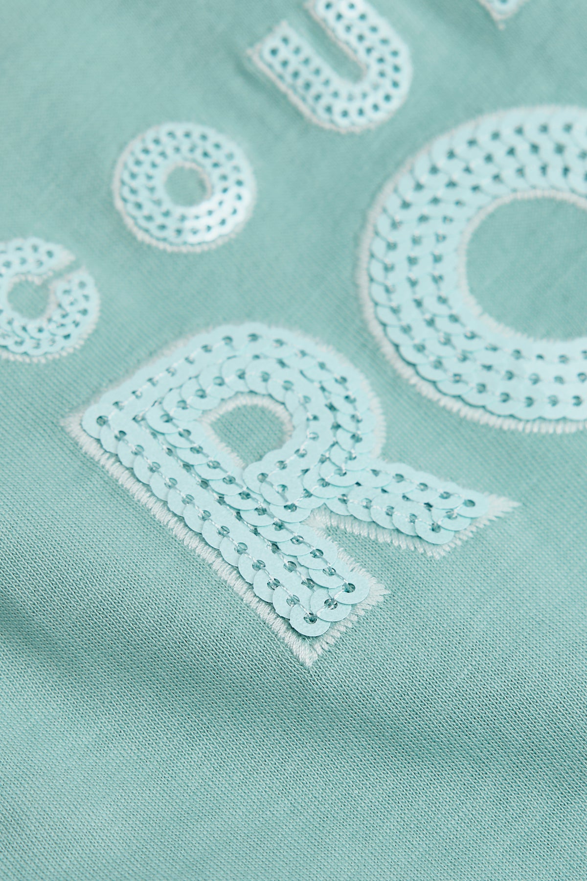 Organically Grown Cotton Sequin Logo T-Shirt