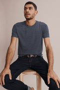 Mini Stripe Pima Crew T-Shirt
