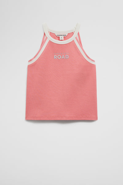 Cotton Logo Halter Tank