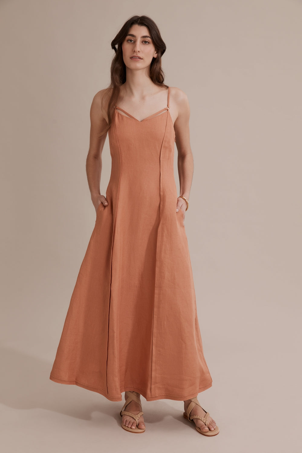Linen Slip Dress